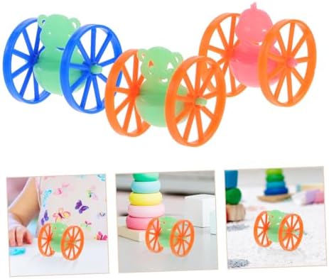 Totority 50pcs Mini Wheeled Tumbler Toys for Balance and Coordination