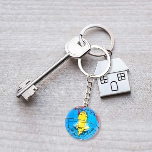 PROLOSO 48 Pcs Globe Keychains Bulk for Kids