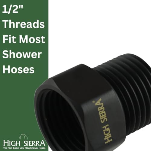 High Sierra Handheld Showerhead Vacuum Breaker - Matte Black Finish
