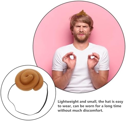 Wakauto 3 Pack Funny Poop Hats for Kids and Adults