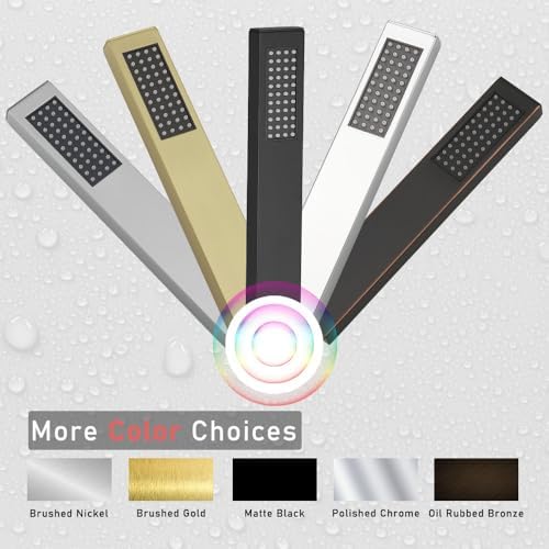 Handheld Shower Head with High Pressure and Polished Chrome Finish