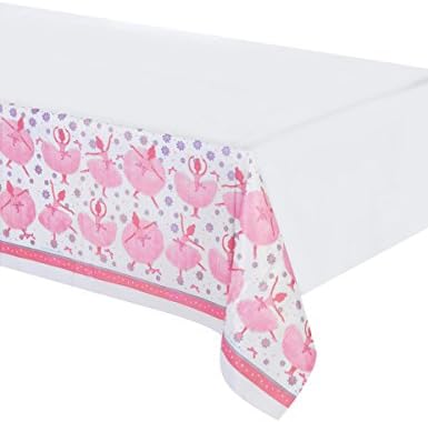 Ballerina Themed Plastic Table Cover 54x108