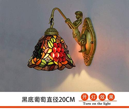 Classic Black Bottom Grape Wall Lamp for Living Room and Bar