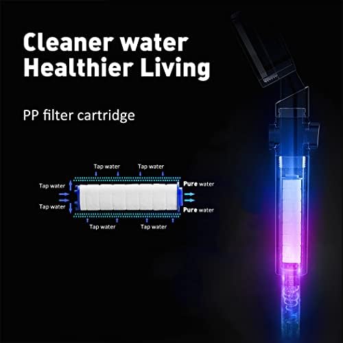 ANTOWER Handheld Turbo Fan Hydro Jet Shower Head Filter Set of 12