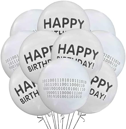 Coding Balloons 12 Count Birthday Decorations