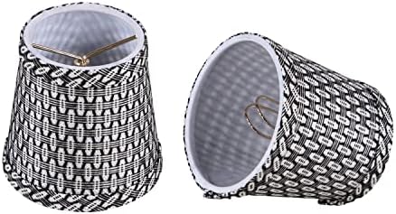 Aspen Creative 51016-2 Empire Clip-On Chandelier Lamp Shades Set of 2