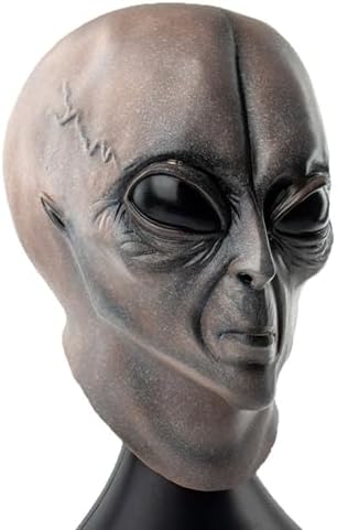 3D Realistic UFO Alien Mask Halloween Costume