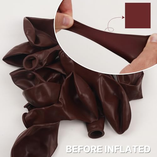 PartyWoo Burgundy Balloons 123 pcs Set