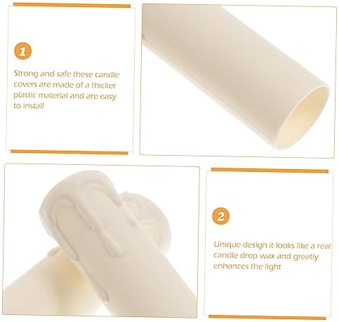 20 Pcs Retro Candle Sleeves for Chandeliers