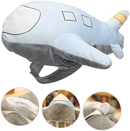 VICASKY Plush Airplane Headgear Party Prop for Adults