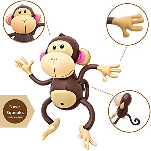 4Es Novelty Inflatable Monkeys 2 Pack