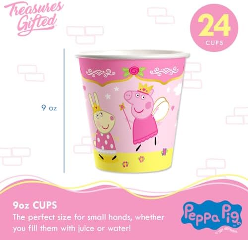 Treasures Gifted Peppa Pig 9oz Party Cups 24 Count