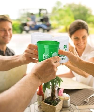 Nefelibata 12Pcs Golf Party Cups Reusable 16oz Drinking Cups