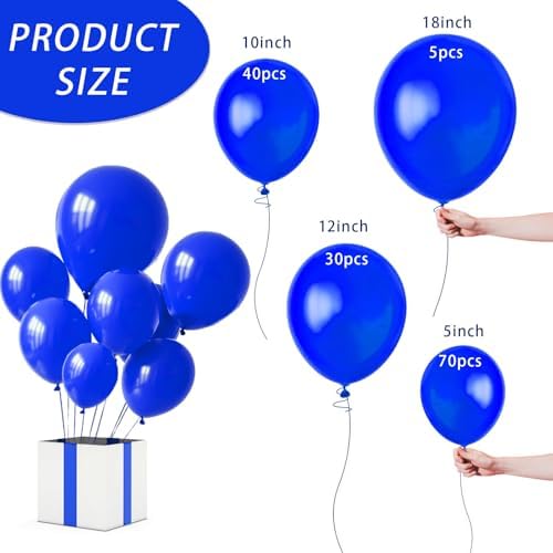 Royal Blue Balloon Arch Kit with 145pcs Balloons