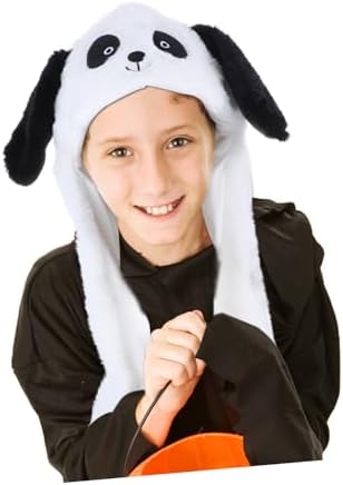 Vaguelly Moving Ear Panda Costume Hat for Kids and Parties