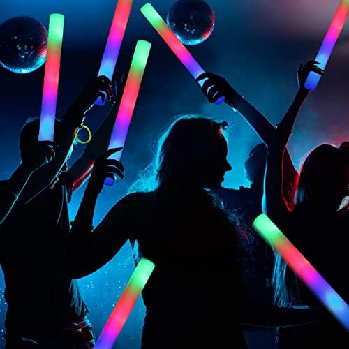 210 PCS LED Foam Glow Sticks with 3 Modes