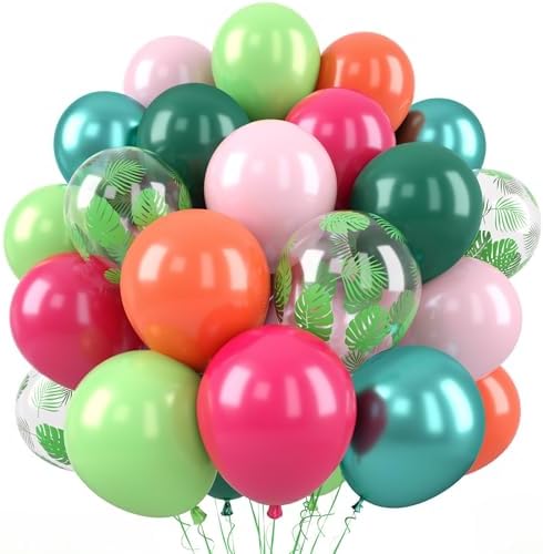 Saxuxu Hawaiian Balloons 50 Pcs 12 Inch Set