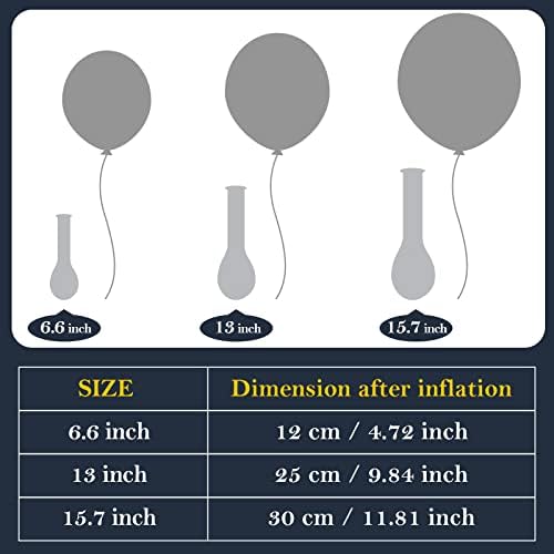 TecUnite 100 Pcs 13 Inch Colorful Balloons for Party Decorations