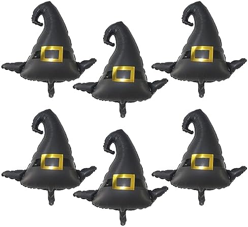 Witch Hat Foil Balloons 6PCS 30 Inch Halloween Decorations
