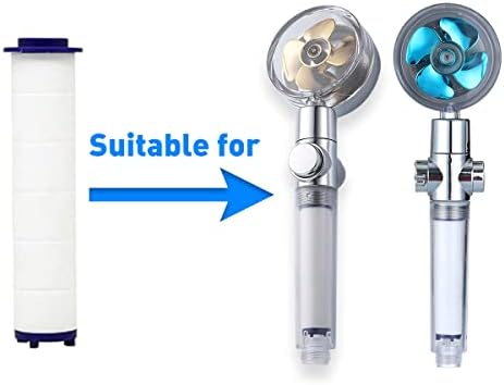 ANTOWER Handheld Turbo Fan Hydro Jet Shower Head Filter Set of 12