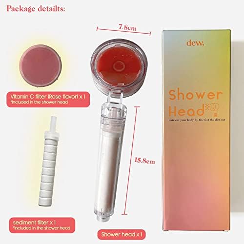 Vitamin C Handheld Shower Head with Sediment Filter