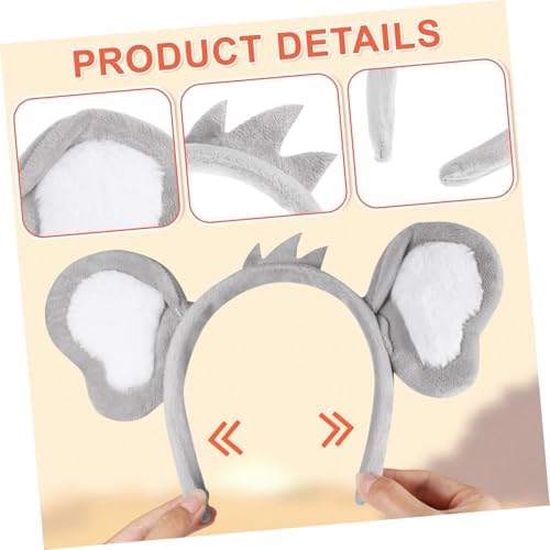 Light Grey Cartoon Headband for Costume Parties and Festivals