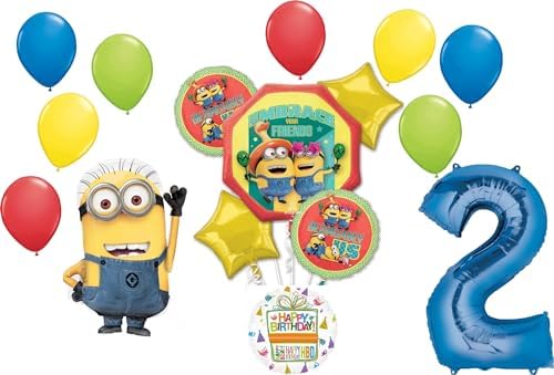 Anagram Despicable Me Minions 2nd Birthday Balloon Decorations