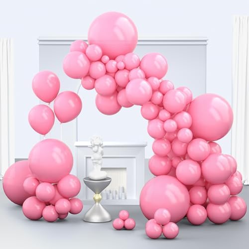 Zingnify Pastel Pink Balloons 150 Pcs Set
