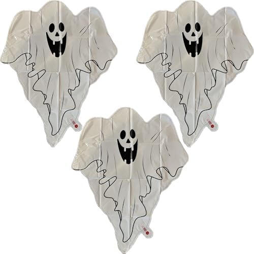 Halloween Ghost Balloons - 3 Pack for Spooky Decor