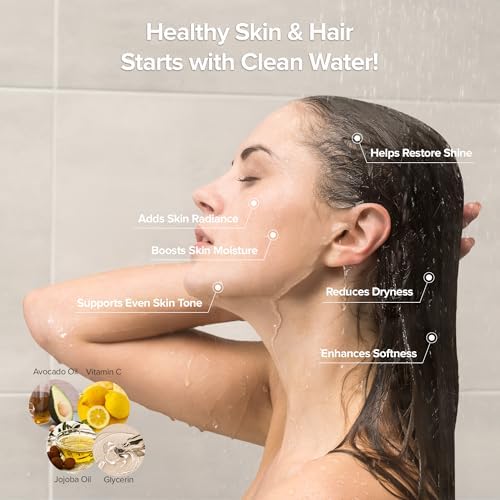 BODIBEAM Filtered Handheld Shower Head with Vitamin C and Sediment Filter