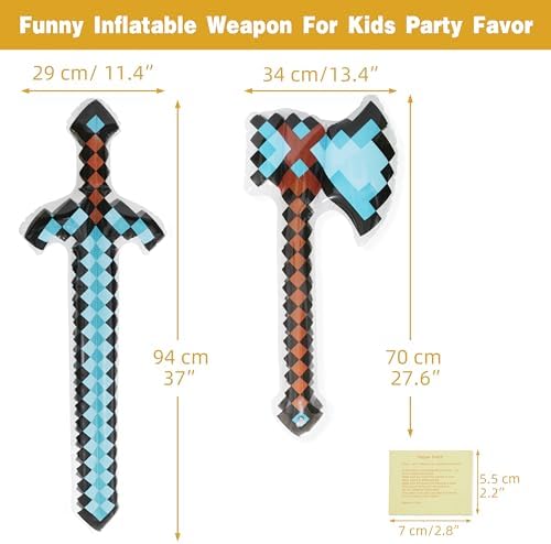 Deermon Unique Funny Pixel Inflatable Weapon Set