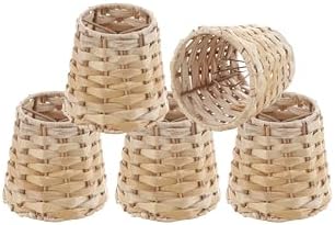 Aspen Creative 51005-5 Natural Banana Leaf Empire Lamp Shade Set of 5