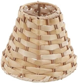 Aspen Creative Empire Clip-On Lamp Shade Natural Banana Leaf 3x6x4-34