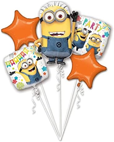 Amscan 3614901 Minions Foil Balloon Set
