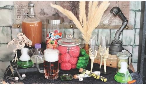 Fun Express Science Beaker Cups with Straws Set 8oz