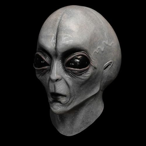 3D Realistic UFO Alien Mask Halloween Costume