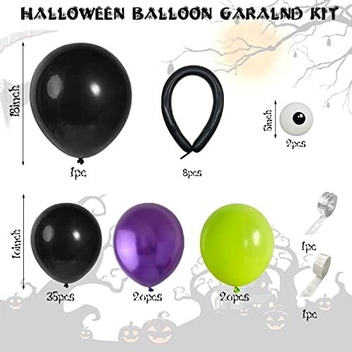 Halloween Balloon Arch Kit with Spider Balloons