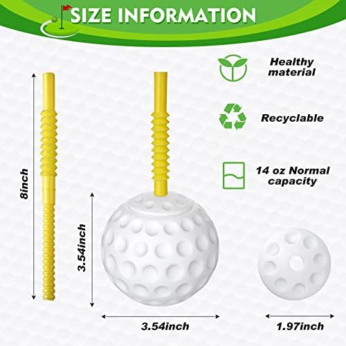 Golf Ball Cup Set 24 Pieces 14 oz Plastic Party Favors