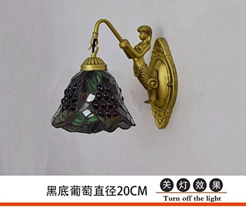 Classic Black Bottom Grape Wall Lamp for Living Room and Bar