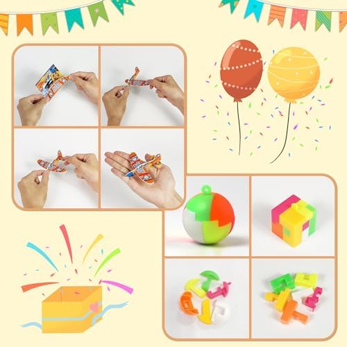 Tazimi 100PCS Party Favors Toy Assortment Goodie Bags