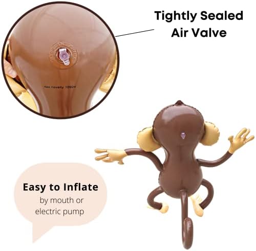 4Es Novelty Inflatable Monkeys 2 Pack