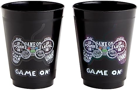 BLUE PANDA 16 Pack Video Game Cups For Kids