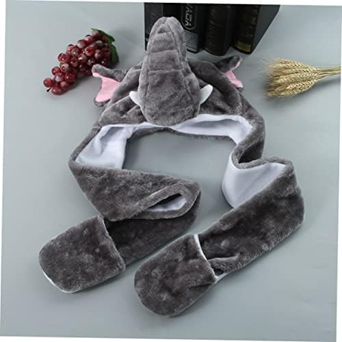 Plush Animal Hat for Adults Warm Earmuff Beanie