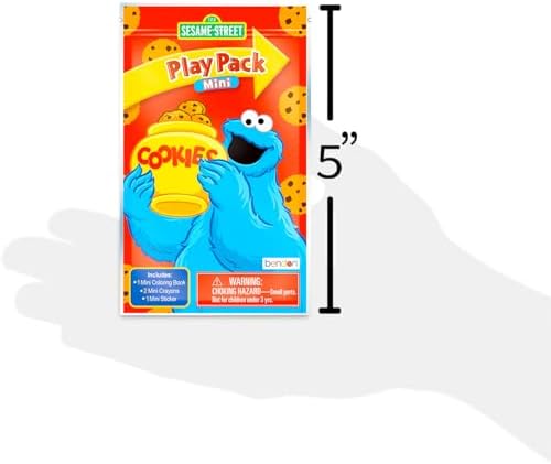Cookie Monster Mini Party Favors Set for Kids Toddlers