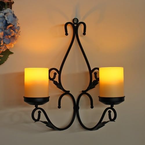 Flameless Candles Chandelier 4 Light Waterproof Wall Sconces