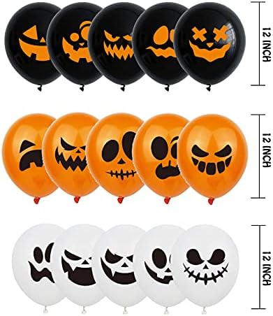 TUWUNA Halloween Balloons 60Pcs 12 Inch Decorations