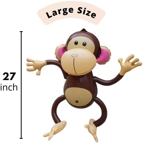 4Es Novelty Inflatable Monkeys 2 Pack