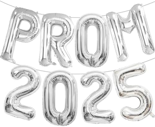 2025 Silver 16 Inch Balloons for Prom and Graduation Party Decorations