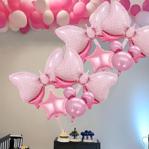 8 PCS Minnie Balloons for Birthday Wedding Baby Shower