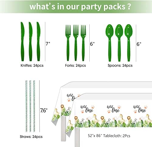 Wild One Birthday Decorations Jungle Theme Party Supplies